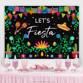 Lasst uns Fiesta Anlage Sukkulenten Glücklich Urlaub Hintergrund